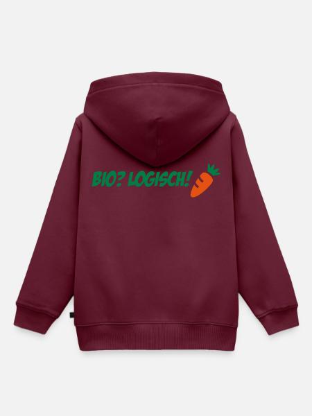 2541614 10777322 biologisch - Kinder Premium Organic Hoodie - Burgunderrot