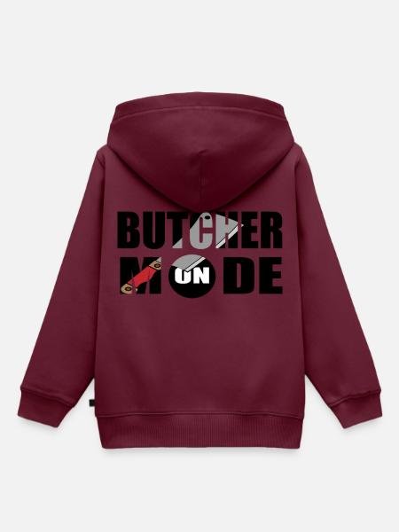 Fleischer Metzger Schlachter - Kinder Premium Organic Hoodie - Burgunderrot
