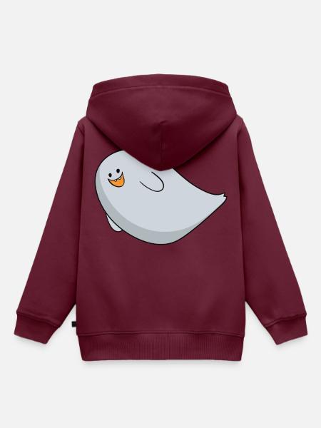 Ghost - Kinder Premium Organic Hoodie - Burgunderrot