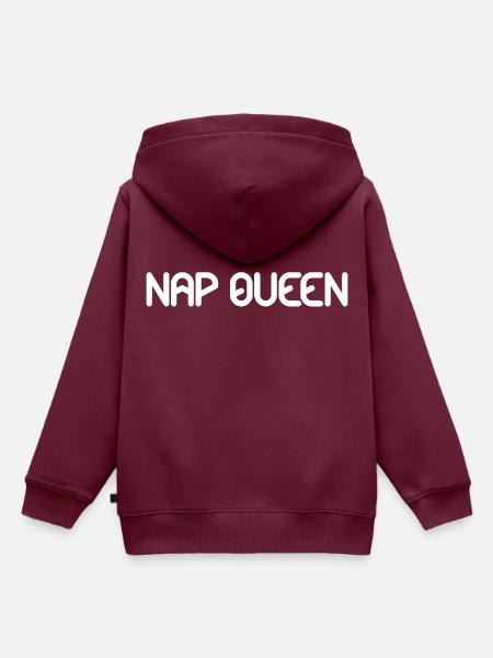 nap queen - Kinder Premium Organic Hoodie - Burgunderrot