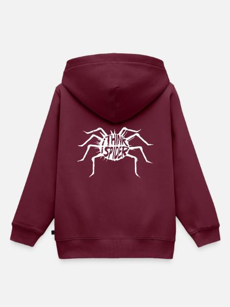 Denglisch - Kinder Premium Organic Hoodie - Burgunderrot