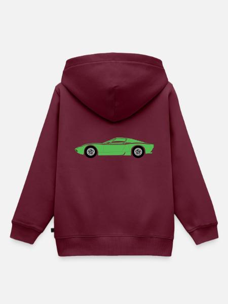 Sportwagen - Kinder Premium Organic Hoodie - Burgunderrot