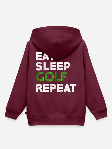 Golf spruch golfen - Kinder Premium Organic Hoodie - Burgunderrot