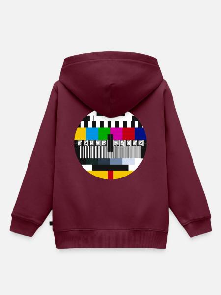 Sendepause - Testbild - Philips PM5544 - Oldschool - Kinder Premium Organic Hoodie - Burgunderrot