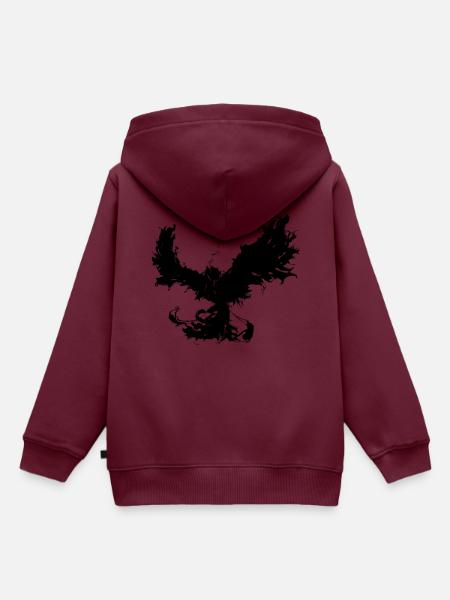 Phönix - Kinder Premium Organic Hoodie - Burgunderrot