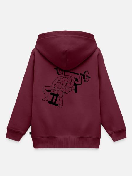 Brain Lifting - Kinder Premium Organic Hoodie - Burgunderrot