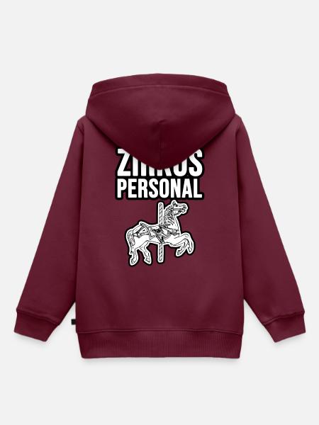 Zirkus Personal - Kinder Premium Organic Hoodie - Burgunderrot