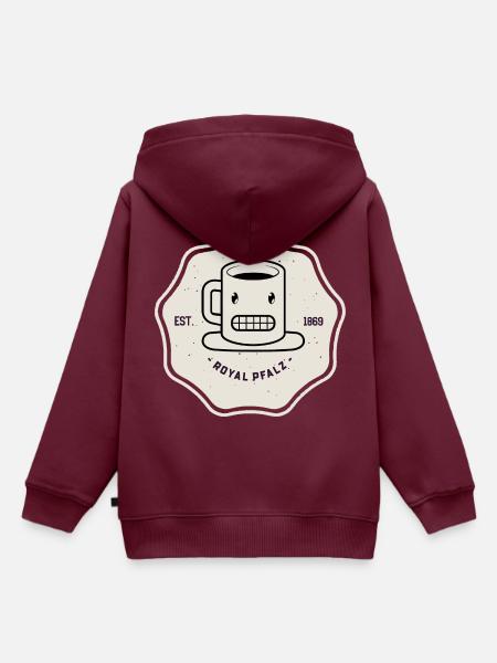 Royal Pfalz Estimated 1896 - Kinder Premium Organic Hoodie - Burgunderrot