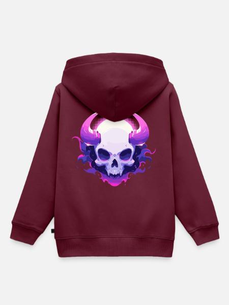 Beelzebub - Kinder Premium Organic Hoodie - Burgunderrot