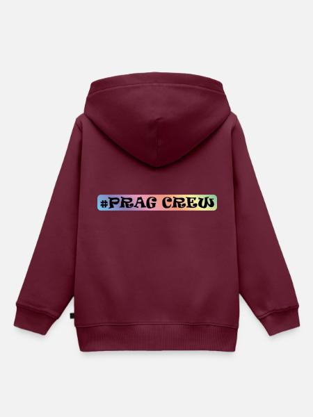 Prag Crew - Kinder Premium Organic Hoodie - Burgunderrot