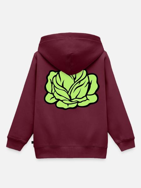 Kohlkohlgemüse 403 - Kinder Premium Organic Hoodie - Burgunderrot