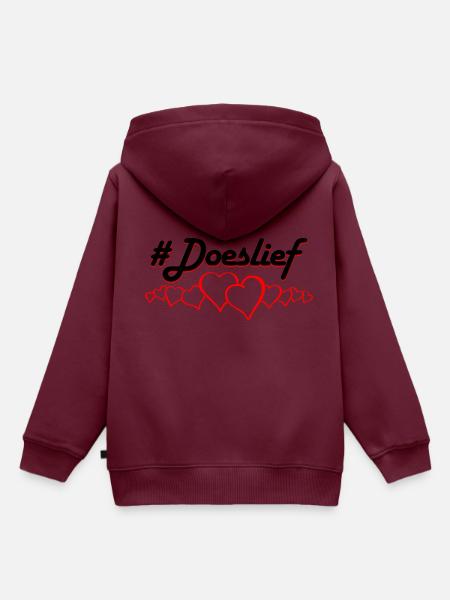 #FALTEN - Kinder Premium Organic Hoodie - Burgunderrot
