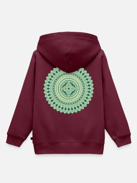RF326AUK - Kinder Premium Organic Hoodie - Burgunderrot