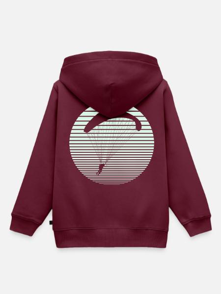 Paragliding - Kinder Premium Organic Hoodie - Burgunderrot