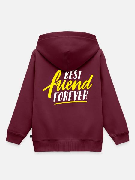 Bester freund für immer - Kinder Premium Organic Hoodie - Burgunderrot