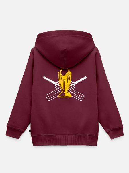 Cricket - Kinder Premium Organic Hoodie - Burgunderrot