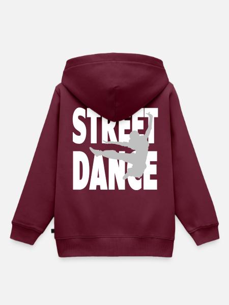 streetdance 3w - Kinder Premium Organic Hoodie - Burgunderrot