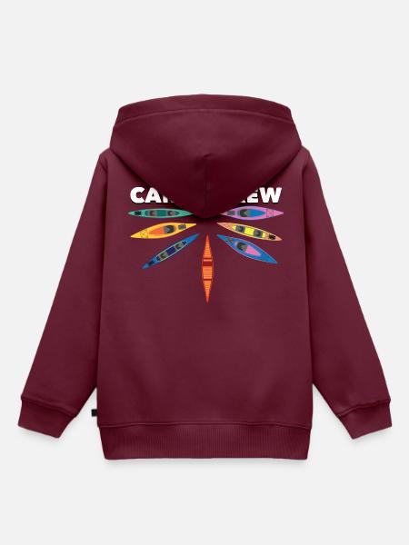 Canoe crew - Kinder Premium Organic Hoodie - Burgunderrot