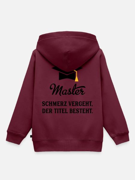master - Kinder Premium Organic Hoodie - Burgunderrot