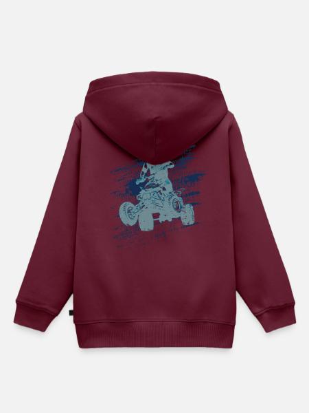 Quad ATV - Kinder Premium Organic Hoodie - Burgunderrot