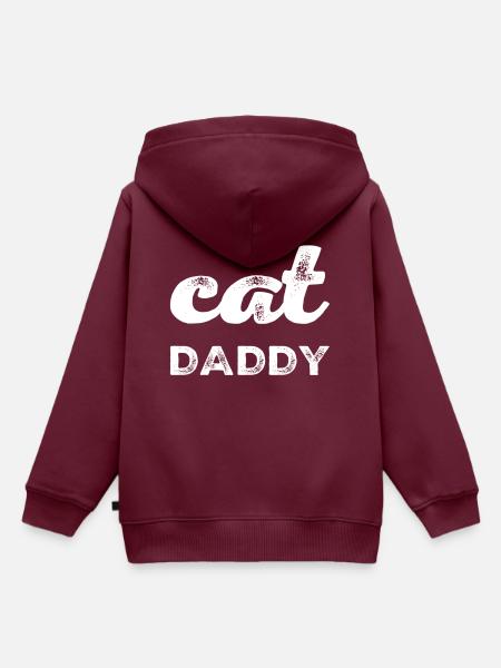 ich bin ein Katzenfreund - Kinder Premium Organic Hoodie - Burgunderrot
