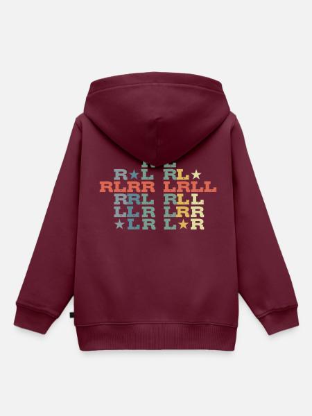Drums Rudiments - Kinder Premium Organic Hoodie - Burgunderrot