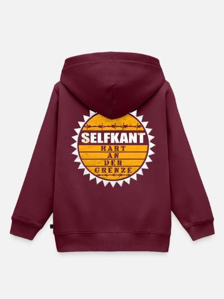 Selfkant - hart an der Grenze - Kinder Premium Organic Hoodie - Burgunderrot