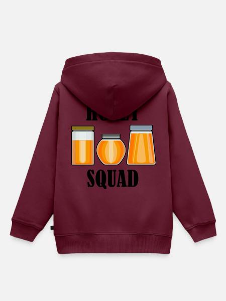 Honey Squad Wildbienen Imker - Kinder Premium Organic Hoodie - Burgunderrot