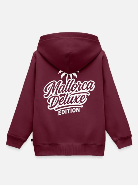 Mallorca Deluxe Edition - Kinder Premium Organic Hoodie - Burgunderrot