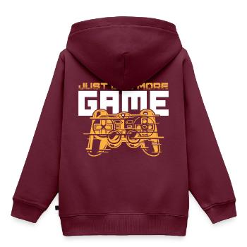 gamepad gamer - Kinder Premium Organic Hoodie - Burgunderrot - Hinten - AI Model Kid Female (0cm)