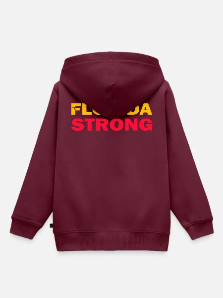 Florida Stark - Kinder Premium Organic Hoodie - Burgunderrot