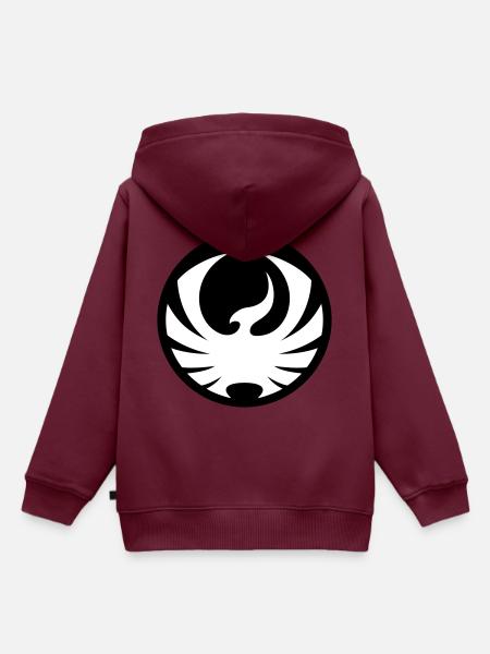 Phönix - Kinder Premium Organic Hoodie - Burgunderrot