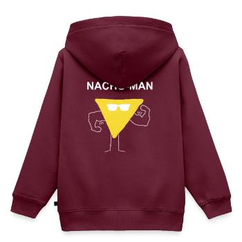 Nacho Man Macho Muskeln Geschenk Geschenkidee - Kinder Premium Organic Hoodie - Burgunderrot - Hinten - AI Model Kid Female (0cm)