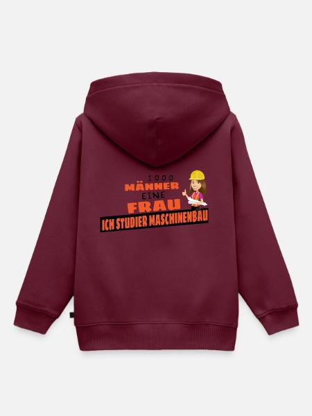 Student Studieren Studium Prokrastination Geschenk - Kinder Premium Organic Hoodie - Burgunderrot