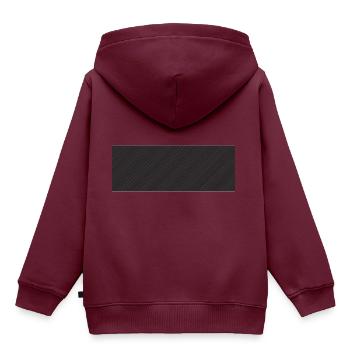 impossible - Kinder Premium Organic Hoodie - Burgunderrot - Hinten - AI Model Kid Female (0cm)