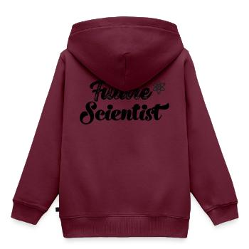 Nachwuchswissenschaftler Wissenschaftler Forscher - Kinder Premium Organic Hoodie - Burgunderrot - Hinten - AI Model Kid Female (0cm)