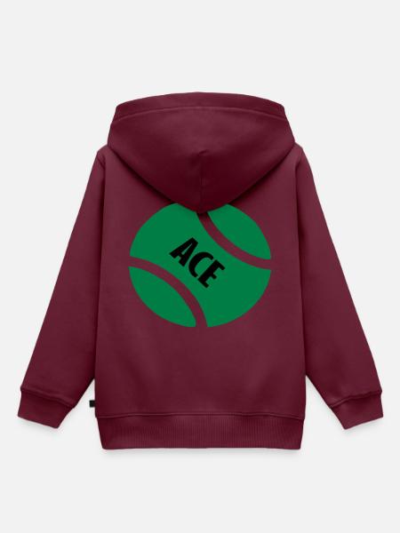 ace tb - Kinder Premium Organic Hoodie - Burgunderrot