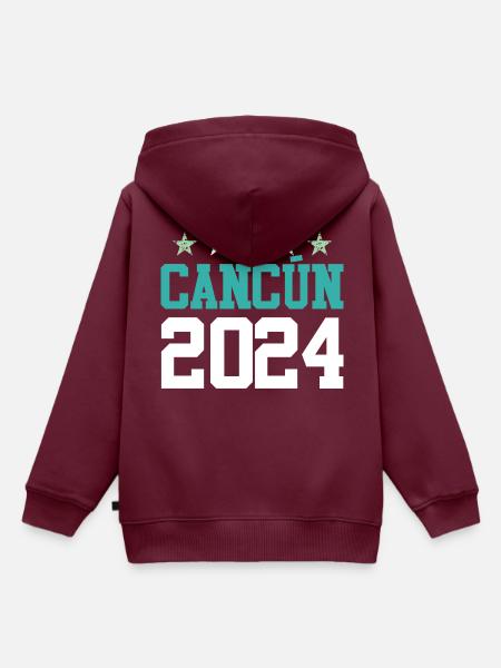 Cancun 2024 Mexico - Kinder Premium Organic Hoodie - Burgunderrot