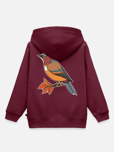 Fantasievogel - Kinder Premium Organic Hoodie - Burgunderrot