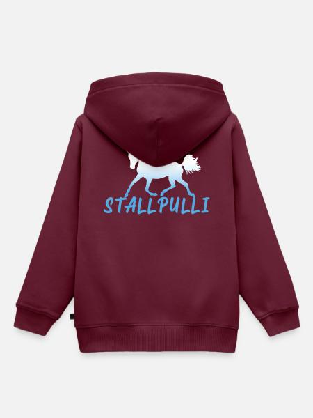 Stallpulli Pferd Reiten Reitstall Reiterhof Stall - Kinder Premium Organic Hoodie - Burgunderrot