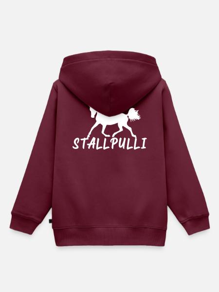 Stallpulli Pferd Reiten Reitstall Reiterhof Stall - Kinder Premium Organic Hoodie - Burgunderrot