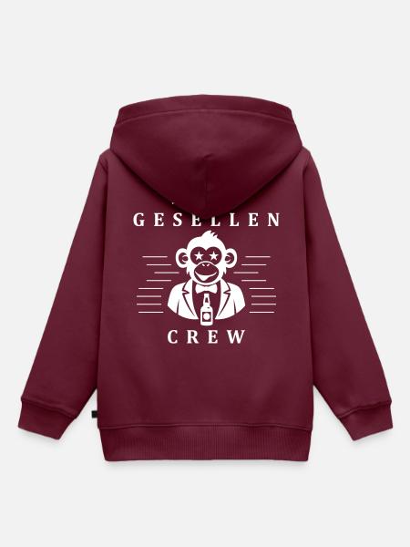 Junggesellen Crew - Kinder Premium Organic Hoodie - Burgunderrot