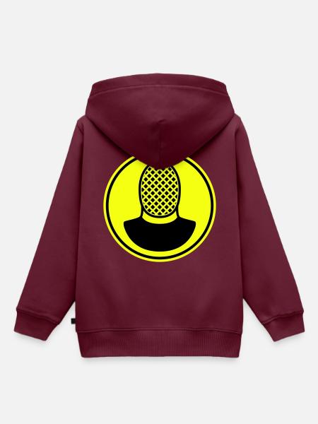 Fechten Maske - Kinder Premium Organic Hoodie - Burgunderrot
