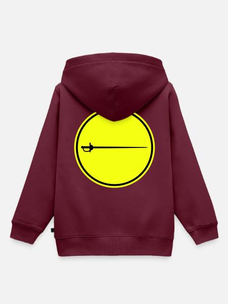 Fechten Schwert - Kinder Premium Organic Hoodie - Burgunderrot