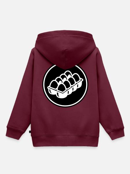 Eier symbol - Kinder Premium Organic Hoodie - Burgunderrot