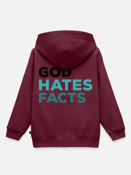 Atheismus - Kinder Premium Organic Hoodie - Burgunderrot
