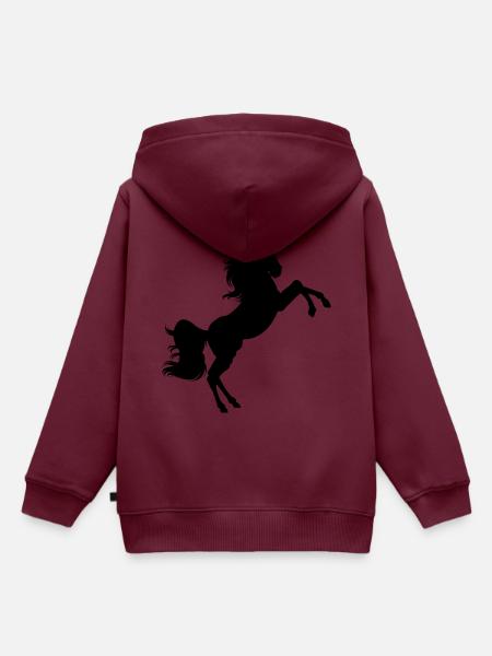 Unicorn - Kinder Premium Organic Hoodie - Burgunderrot