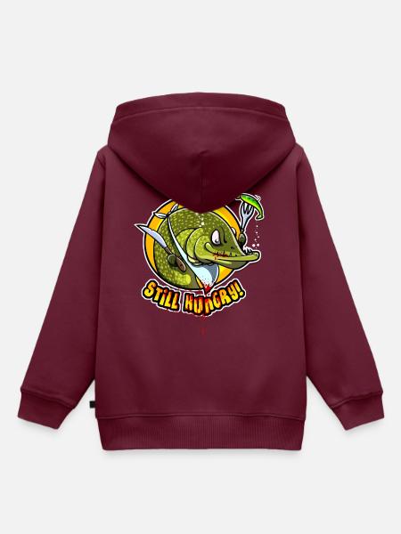 STILL HUNGRY - Kinder Premium Organic Hoodie - Burgunderrot