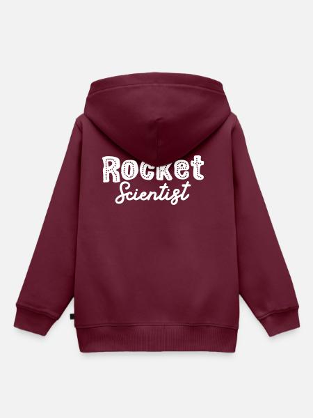 Rocket Scientist - Kinder Premium Organic Hoodie - Burgunderrot