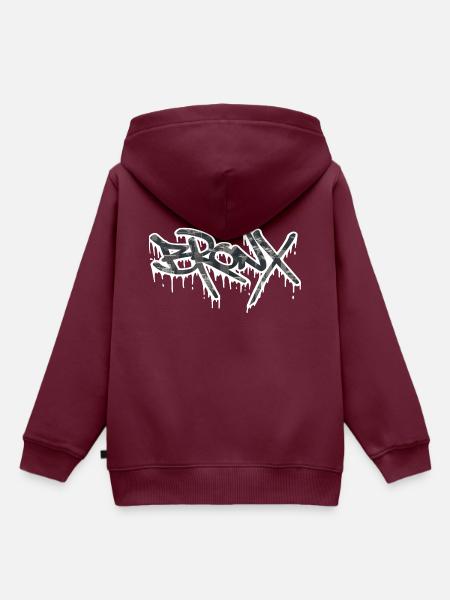Bronx - Kinder Premium Organic Hoodie - Burgunderrot